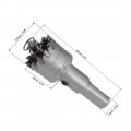 Uxcell 22 5mm Carbide Hole Cutter Tct Saws For Stainless Steel Sheet Metal High Density Tooth 2pcs