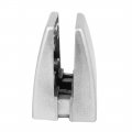Uxcell 4mm-17mm Thickness Metal Screw Adjustable Glass Clamps Silver Tone 2pcs
