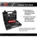 Abn Pneumatic Rivet Gun Drill Adapter 1 4in Nut Tool Attachment With 8 Nosepieces For Cordless Or Corded Drills