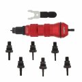 Abn Pneumatic Rivet Gun Drill Adapter 1 4in Nut Tool Attachment With 8 Nosepieces For Cordless Or Corded Drills
