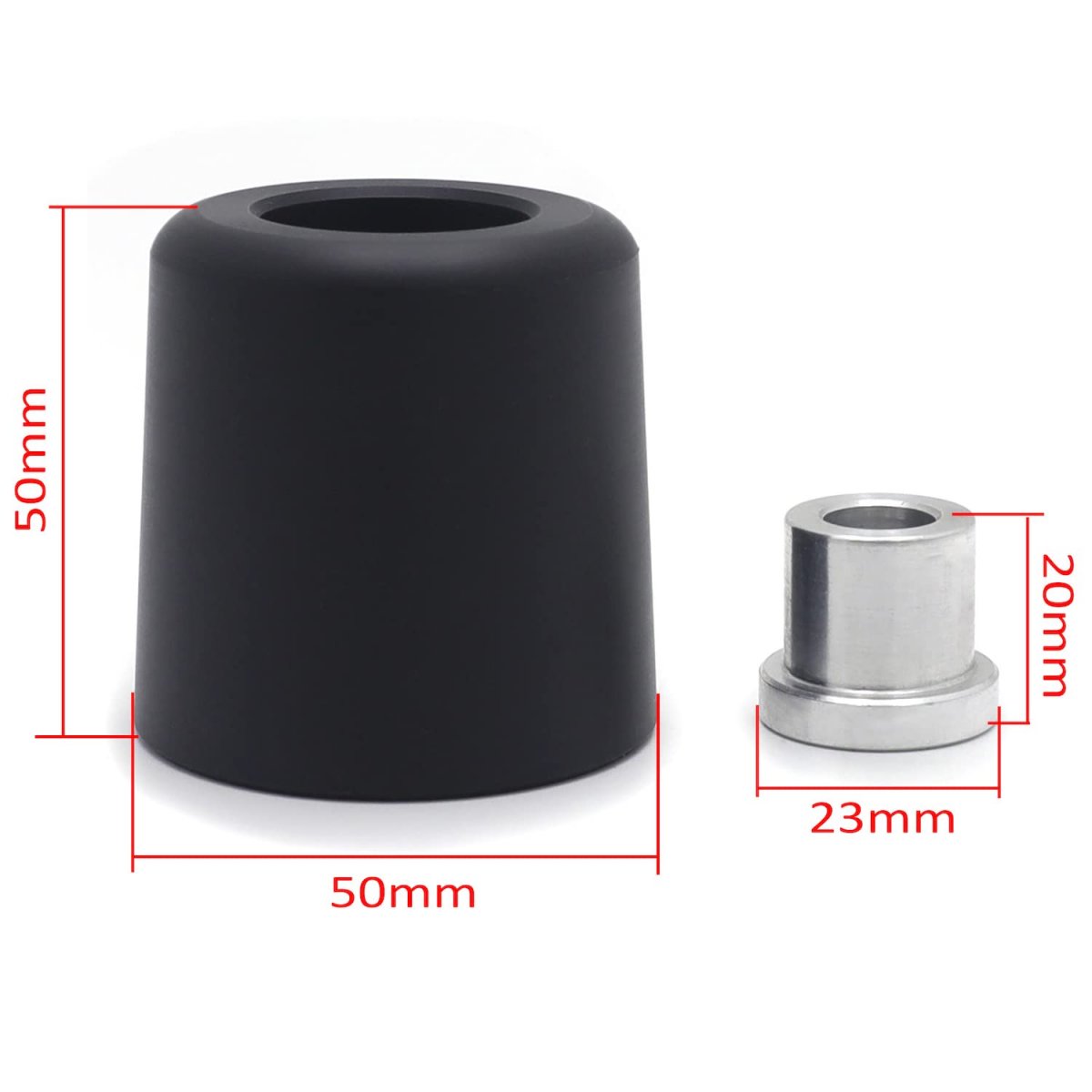 Httmt- Black 10mm 50x50mm Frame Slider Crash Protector For Motocycle Protection Cover Replacement Please Check The Size Before