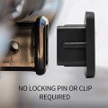 Ipick Image Ford F-150 Platinum Black Rubber Heavy-duty 2 Trailer Tow Hitch Receiver Cover For Class 3 And 4