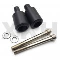 Smt-frame Slider Crash Protector Compatible With 2003-2006 Honda Cbr 600rr Rr Black B00ruet4fg