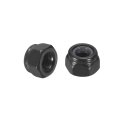 35pcs M4 X 0 7 Nylon Insert Hex Lock Nuts Carbon Steel Self-locking Stop Nut For Industrial Construction Fasteners Black Black 