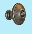 Cabinet Knob Pewter Solid Brass 1 4 Dia Colonial Renovators Supply 