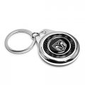Ipick Image For Ram Logo Real Black Carbon Fiber Chrome Roundel Metal Case Key Chain Keychain Official Licensed