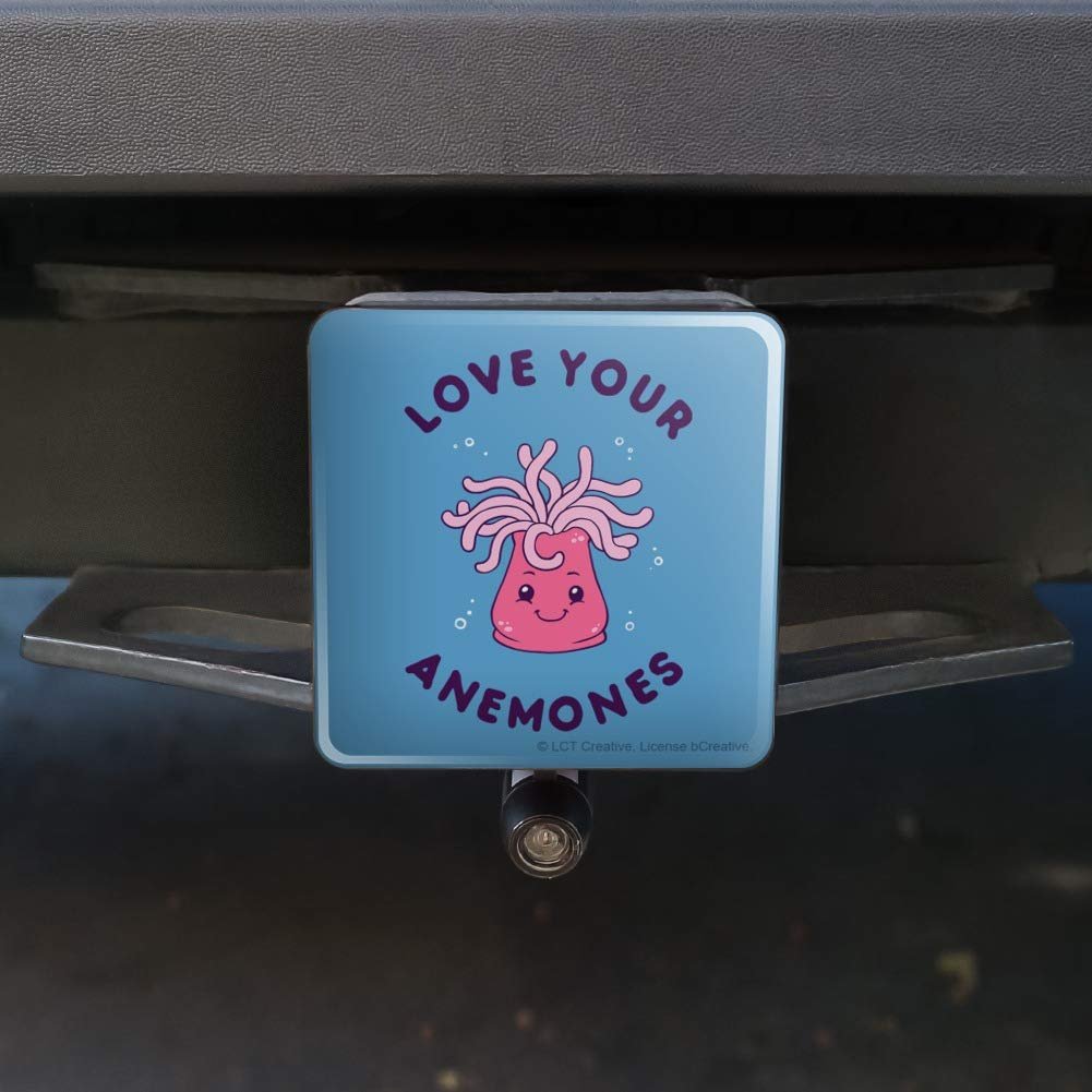 Graphics More Love Your Anemones Enemies Funny Humor Tow Trailer Hitch Cover Plug Insert