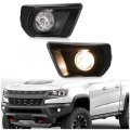 Hecasa Fog Light Fog Bezel For 2021-2022 Chevrolet Chevy Colorado W Bulb Bumper Driving Lamps Black Lamp Cover Replacement 