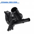 X Autohaux Car Engineoolant Thermostat Housing Assembly No 16031-21010 For Toyota Prius C Base 2013-2014 2017-2021 C Hatchback