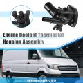 X Autohaux Car Engineoolant Thermostat Housing Assembly No 16031-21010 For Toyota Prius C Base 2013-2014 2017-2021 C Hatchback