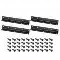 Uxcell L Bracket Corner Braces 4 Set 25x25x200 Mm Stainless Steel 90 Degree Right Angle Fastener With Screws For Shelf Chair