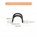 Uxcell 16pcs 27mm 1-1 8 Cable Clamp Rubber Pipe Strap Cushioned 304 Stainless Steel Hose U Shape Metal Tube Holder For Wire