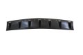 Motoku Universal Rear Bumper Lip Diffuser Spoiler 7 Shark Fin Style Gloss Black Abs 33 X 6