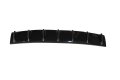 Motoku Universal Rear Bumper Lip Diffuser Spoiler 7 Shark Fin Style Gloss Black Abs 33 X 6