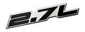 2 7l Liter Embossed Black On Highly Polished Silver Real Aluminum Auto Emblem Badge Nameplate For Acura Legend Audi S4 A6
