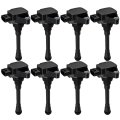 Set Of 8 Coil Packs For 2017-2019 Nissan Nv2500 6l V8 Nv3500 5 Replacement 22448ez31a Uf-812 3-pins Ignition Ciolsi