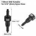 X Autohaux 7 89mm Sae To 5 16 8mm Straight Car Fuel Line Hose Quick Release Connector Disconnect Nylon 2 Set