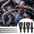 X Autohaux 7 89mm Sae To 5 16 8mm Straight Car Fuel Line Hose Quick Release Connector Disconnect Nylon 2 Set