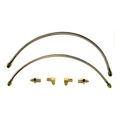 220-6419 Flexline Kit For 90-99 Civic Rear Brake Hoses Black Stock Size 