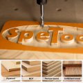 Spetool 2pcs Compression Spiral Router Bits 1 2 Shank With 3 8 Inch Cutting Diameter Carbide Wood Bit For Cnc Engrave Mortise