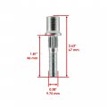 Caltric Front And Rear Wheel Nut Bolts Compatible With Can-am Renegade 570 Efi 2018 Qty 8