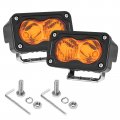 Angu-offroad Amber Led Combo Pod Lightss Driving Fog 2pcs 3inch 40w Cubes Light Bar Bumper Off Road Light For Motorcycle Bike 