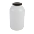 Hudson Exchange Hdpe Wide Mouth Plastic Jar With Caps 1 Gal Round 4 Piece 