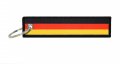 German Bundesflagge National Flag Keychain Tag With Key Ring Keys Cars Motorcycles Gifts Edc 