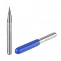 Uxcell Wood Engraving Bit Solid Carbide 3 175mm 1 8 Shank 20 Degree 0 1mm Tip Cnc Router Tool For Acrylic Pvc Mdf Pcb Carving