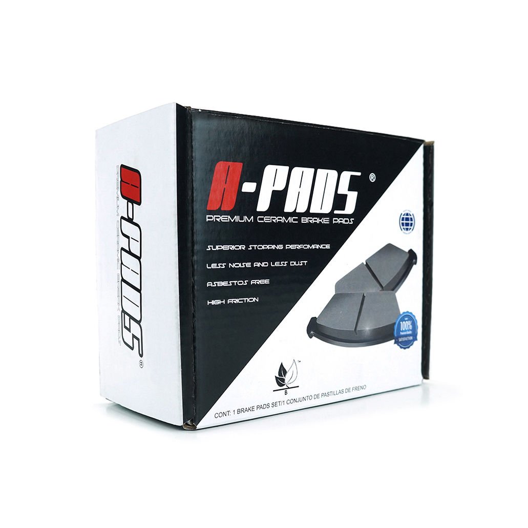A-pads Rear Premium Ceramic Brake Pads Complete Set 4 Pieces A7387d714