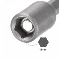 Uxcell Quick-change Nut Driver Bit 1 4 Hex Shank 8mm Magnetic Setter Drill Bits 89 Length Metric 2 Pcs