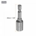 Uxcell Quick-change Nut Driver Bit 1 4 Hex Shank 8mm Magnetic Setter Drill Bits 89 Length Metric 2 Pcs