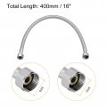 Uxcell 16 Inch Long Faucet Supply Line Connector G3 8 Female Compression Thread X 304 Stainless Steel Water Hose