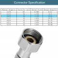 Uxcell 16 Inch Long Faucet Supply Line Connector G3 8 Female Compression Thread X 304 Stainless Steel Water Hose
