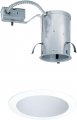 Juno Lighting Ic20r 216-wwh 5-inch Ic-rated Remodel Recessed Housing W Downlight Enclosed Cone Trim White 