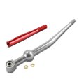 Compatible With Civic Del Sol Crx Integra Single Bend Short Throw Shifter Silver 3 5 Inches Extension Kit Red 