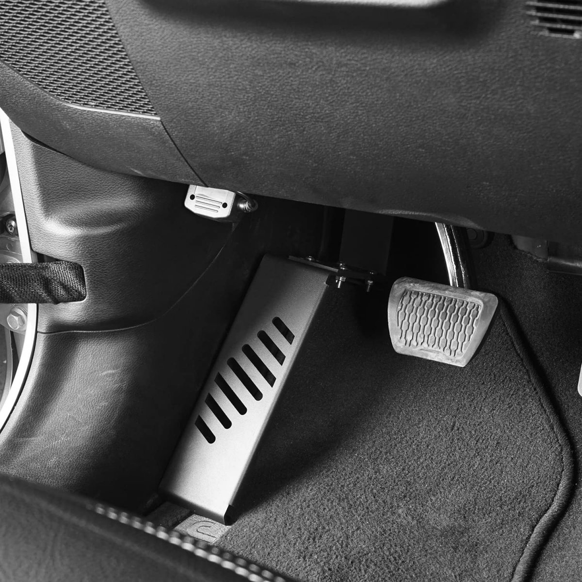 Left Side Dead Pedal For 2018 2026 Jeep Wrangler Jl And Gladiator Jt Automatic Driver Steel Foot Rest With Anti Slip Surface