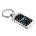 Ipick Image For Ford F-150 Platinum Real Black Carbon Fiber Chrome Metal Case Key Chain Keychain Official Licensed
