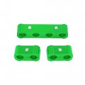 X Autohaux 4 Set 8mm Car Engine Spark Plug Wire Separator Looms Divider Organizer Clamp Aluminum Alloy Green