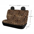 Forchrinse Leopard Print Car Seat Cover For Bench Fashion Back Rear Protector Universal Fit Cars Trucks Suv Sedan 2pcs