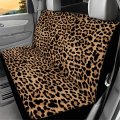 Forchrinse Leopard Print Car Seat Cover For Bench Fashion Back Rear Protector Universal Fit Cars Trucks Suv Sedan 2pcs