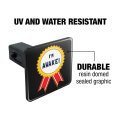 I M Awake Award Funny Humor Tow Trailer Hitch Cover Plug Insert For 1 25 In Receivers Black Heavy Duty Plastic With Uv