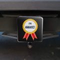 I M Awake Award Funny Humor Tow Trailer Hitch Cover Plug Insert For 1 25 In Receivers Black Heavy Duty Plastic With Uv