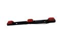 Maxxhaul 70449 3-light Red Led Clearance Identification Light Bar Waterproof Sealed Stainless Steel Base Truck Trailer 