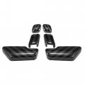 6pcs Carbon Fiber Pattern Inner Door Seat Adjust Button Switch Cover Decor For Mercedes Benz W204 W205 W212 W218 X204 X166 C E 
