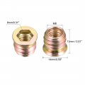 Uxcell Wood Furniture M8x13mm Threaded Insert Nuts Interface Hex Socket Drive 20pcs