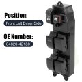 Master Driver Side Power Window Switch 84820-42180 Replacement For Toyota Hilux 2004-2009
