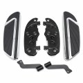 Httmt Chrome Airflow Rider Footboard Kit For 12- 16 Fld 86-later Fl Softail