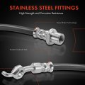 A-premium Front Driver Brake Hydraulic Hose Compatible With Select Toyota Models Mr2 Spyder 2000 2001 2002 2003 2004 2005 L4 1