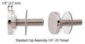 Crl Chrome Standoff Cap Assemblies For 3 4 Bases 